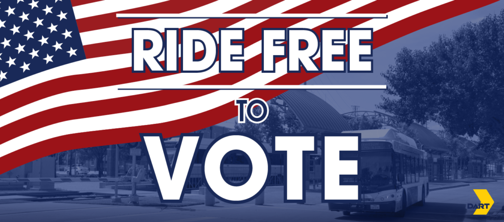 Ride DART for Free to Vote