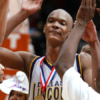 Lincoln’s Chris Bosh celebrates with team