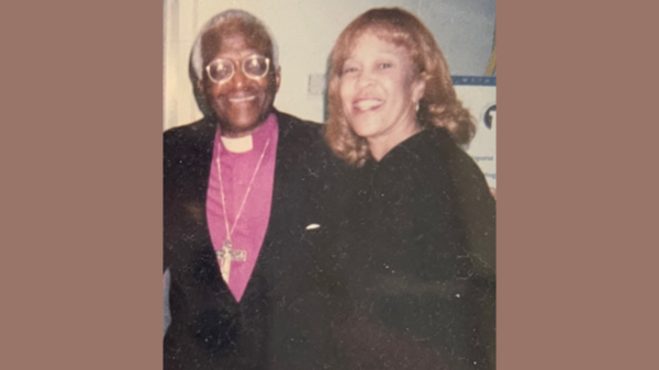 Archbishop Tutu with Hon. Helen Giddings