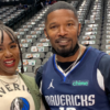 Mavs DJ Poizon Ivy and Jamie Foxx