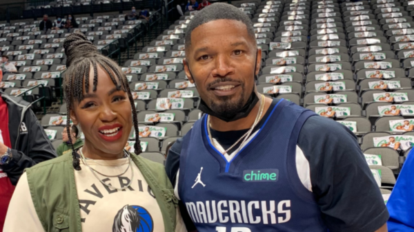 Mavs DJ Poizon Ivy and Jamie Foxx