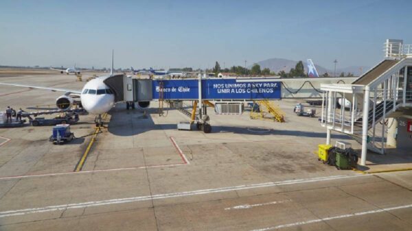 View of Arturo Merino Benítez International Airport