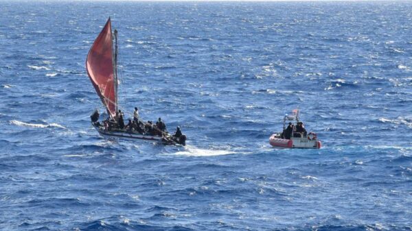 Boat carrying Haitians