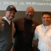 Ramon Flanigan, left, and Sameer Ahmed, are friends with NFL great Eric Dickerson